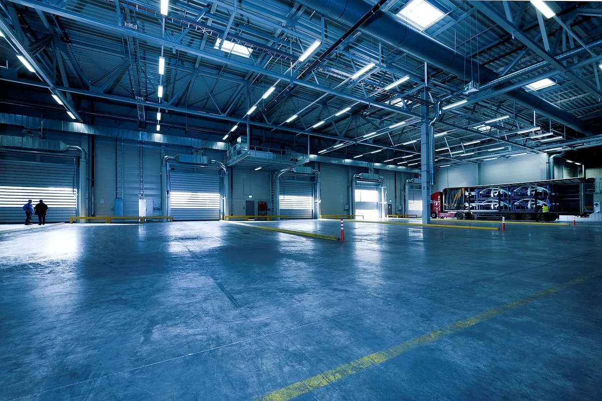Commercial warehouse construction project